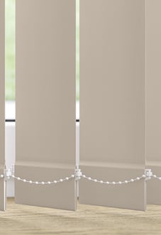Roma, Mushroom - Vertical Blind Slats